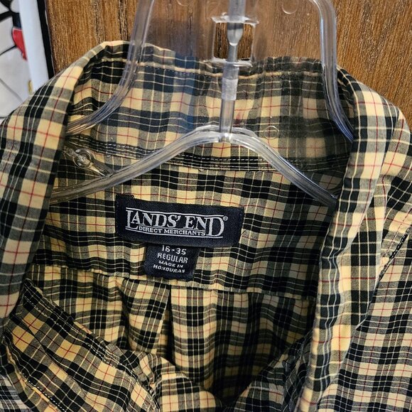 Land's End Men's Lg Button Down Shirt - Picture 2 of 5